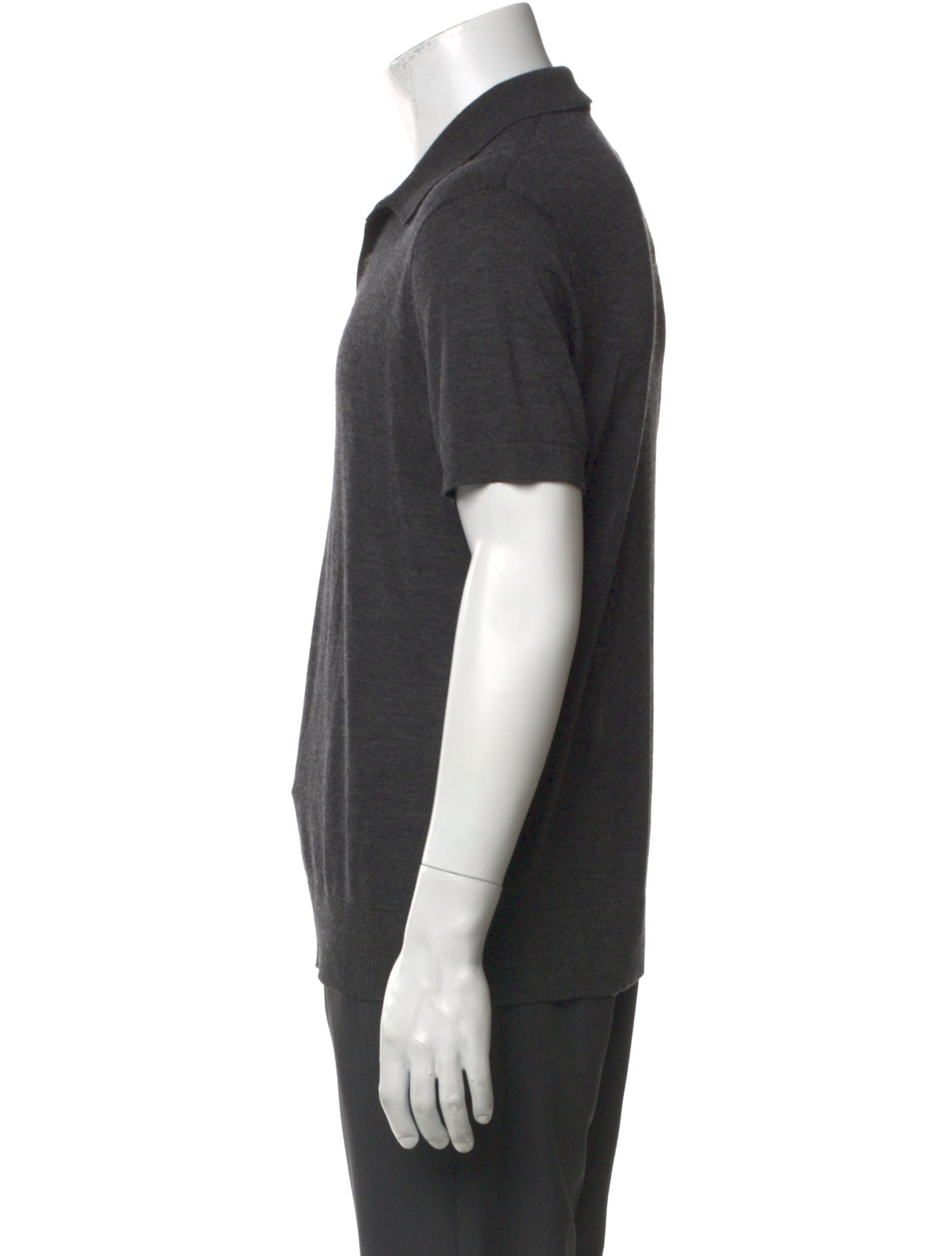 James Perse Cashmere Collar Polo Shirt w/ Tags