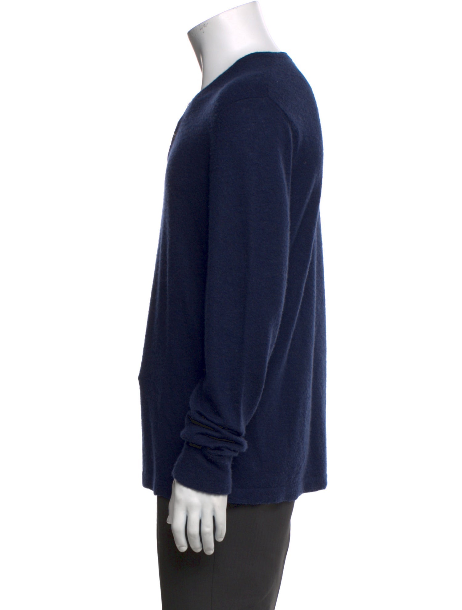 James Perse Cashmere Crew Neck Polo Sweater
