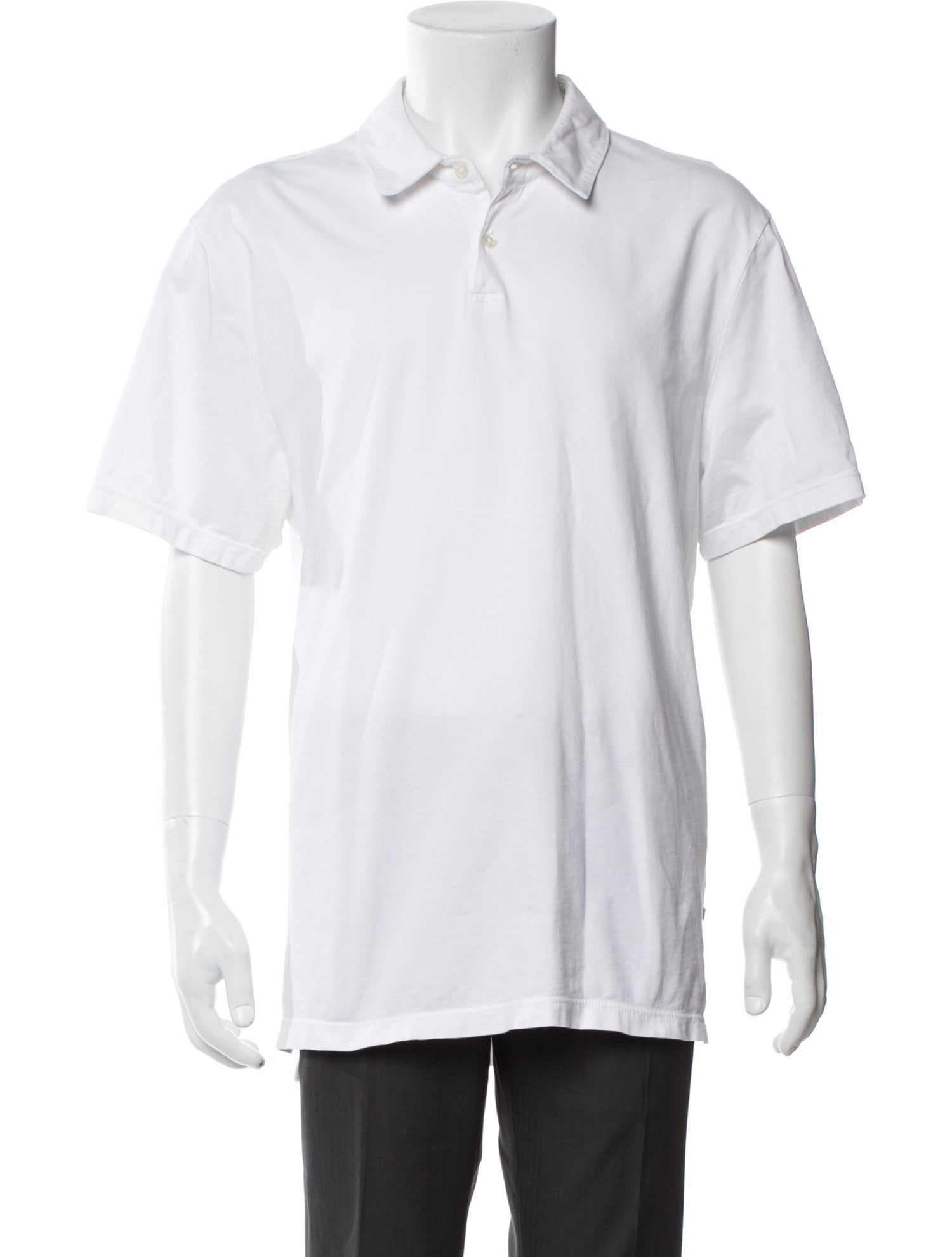 James Perse Crew Neck Short Sleeve Polo Shirt