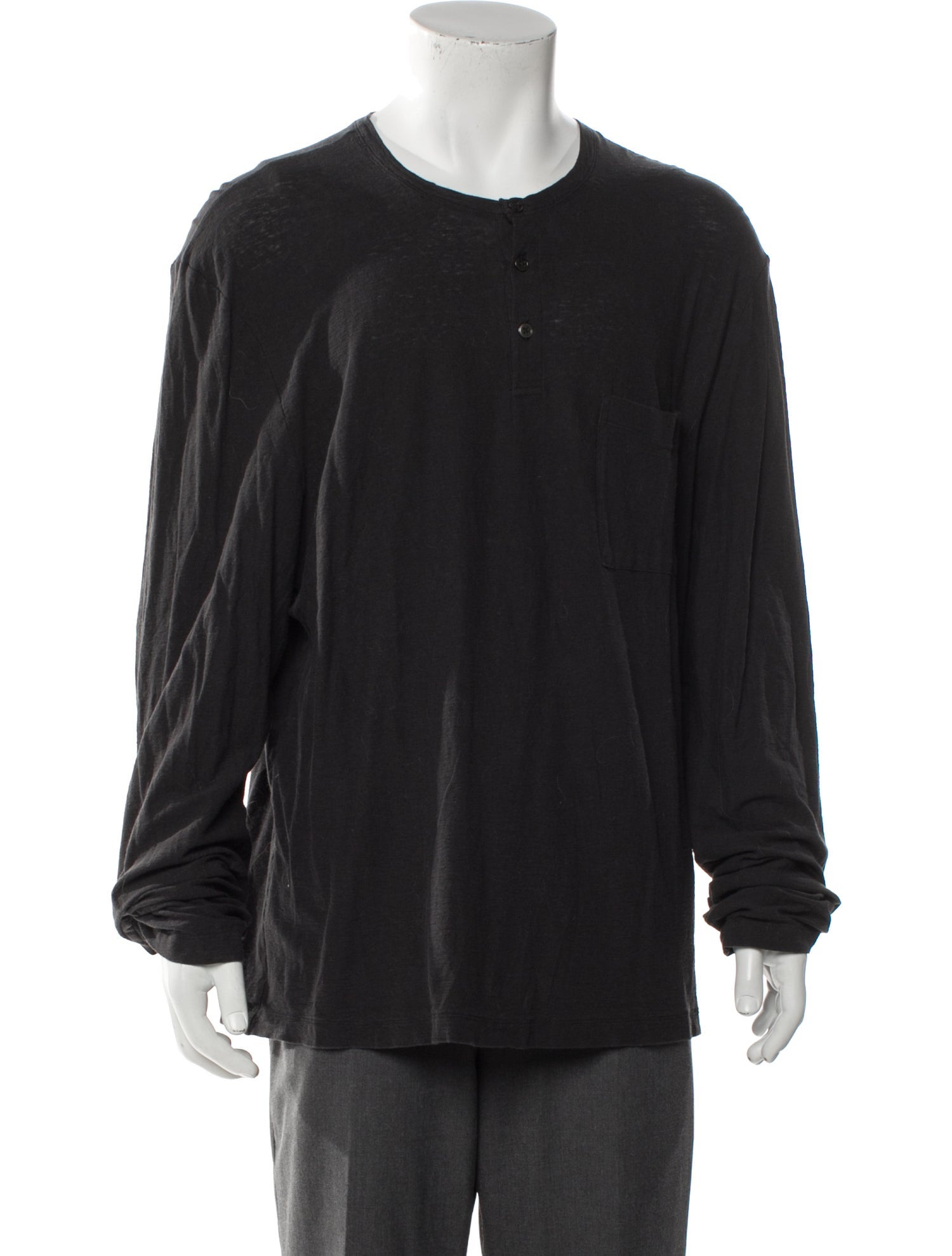 James Perse Scoop Neck Long Sleeve Sweatshirt