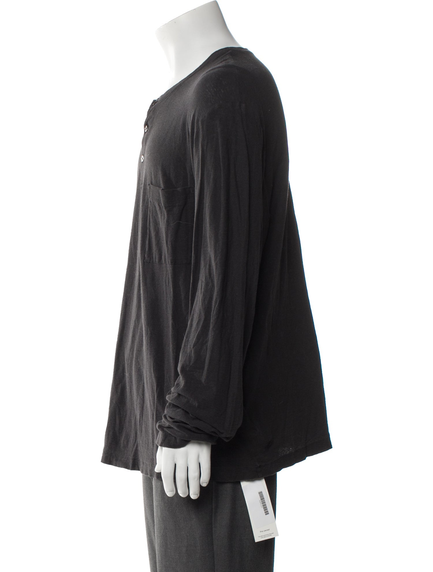 James Perse Scoop Neck Long Sleeve Sweatshirt