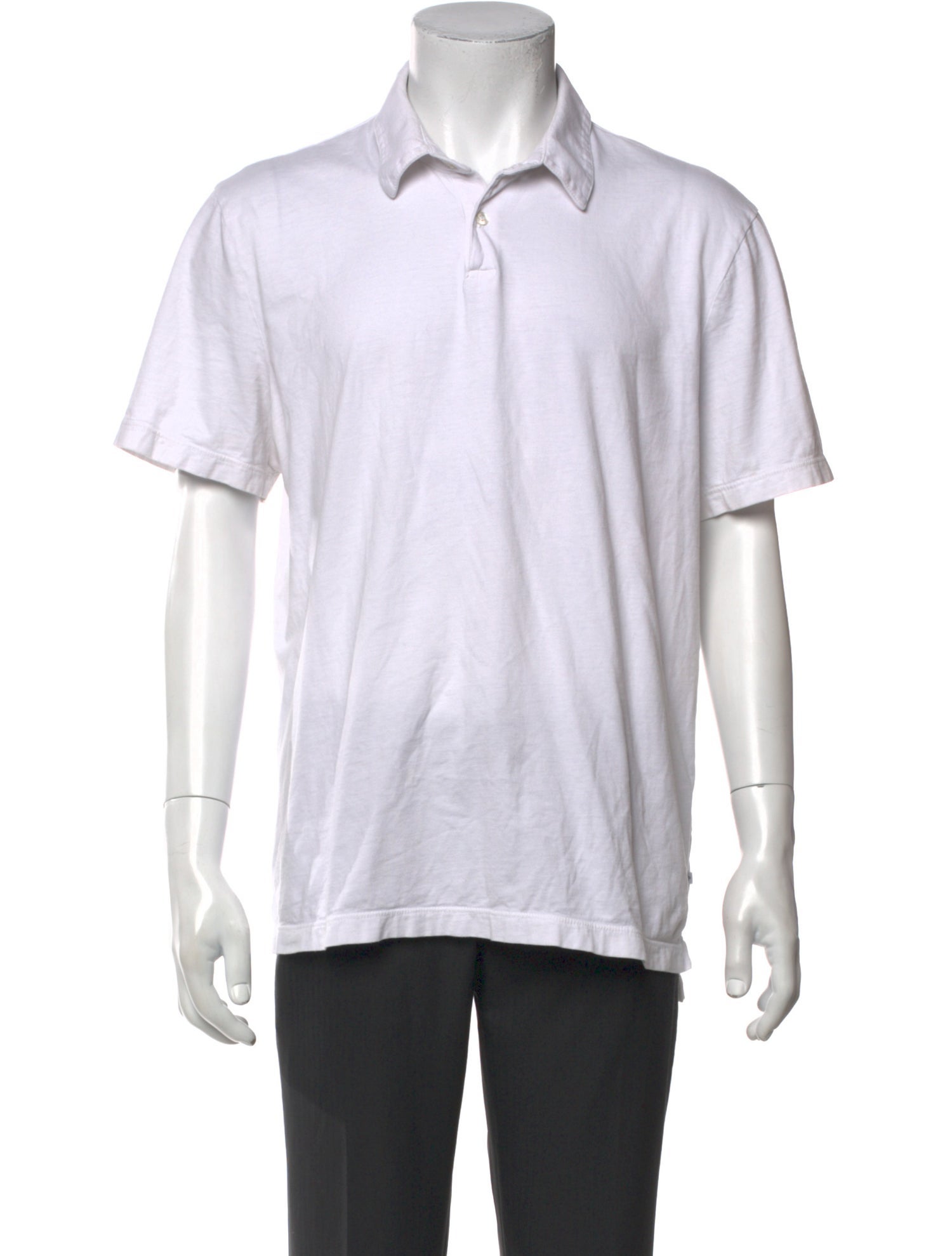 James Perse Crew Neck Short Sleeve Polo Shirt