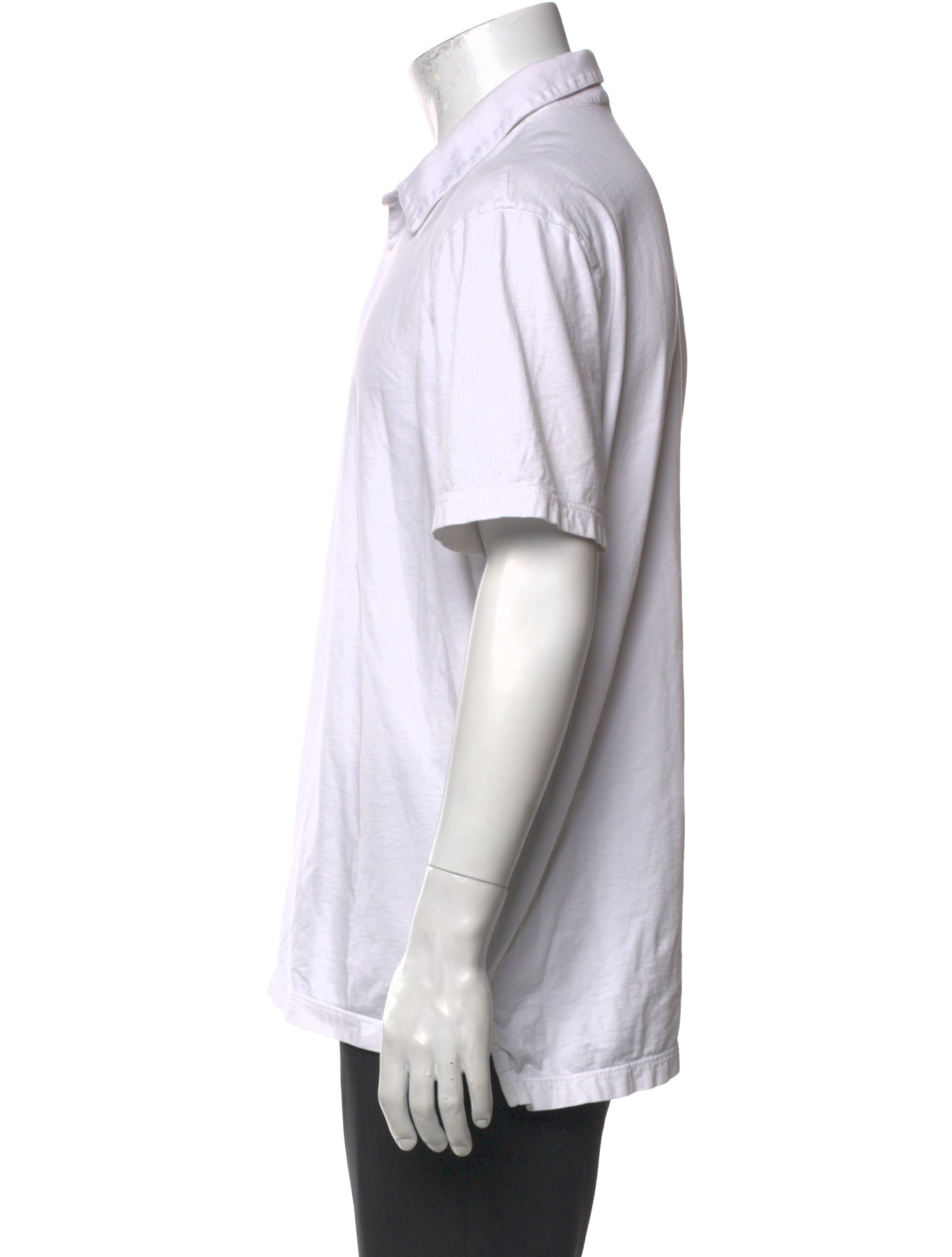 James Perse Crew Neck Short Sleeve Polo Shirt