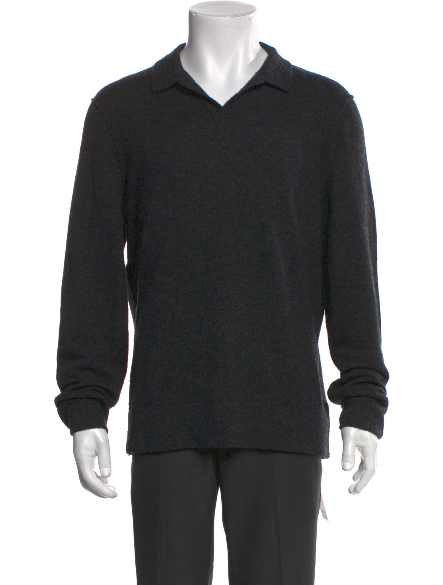 James Perse Cashmere V-Neck Polo Sweater