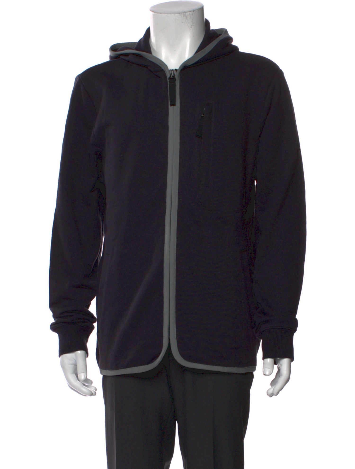 James Perse V-Neck Long Sleeve Hoodie