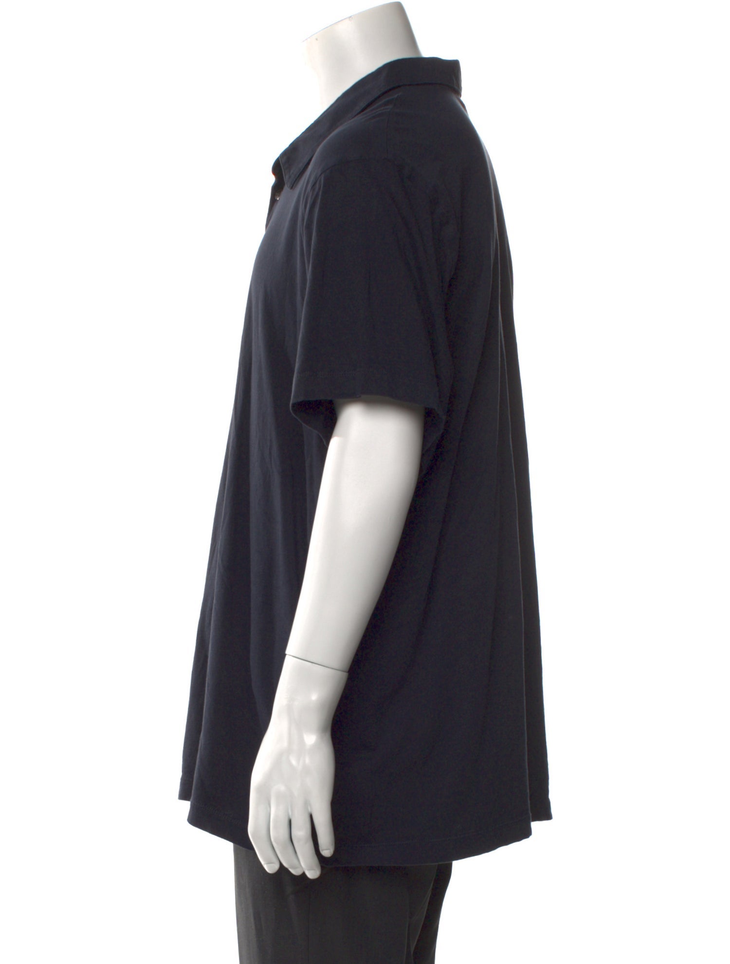 James Perse Collar Short Sleeve Polo Shirt