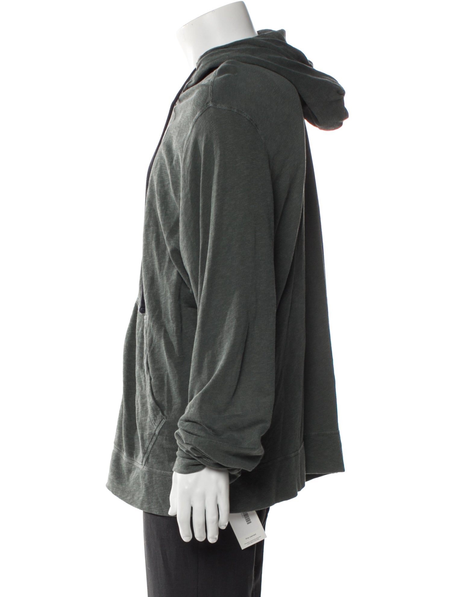 James Perse V-Neck Long Sleeve Hoodie