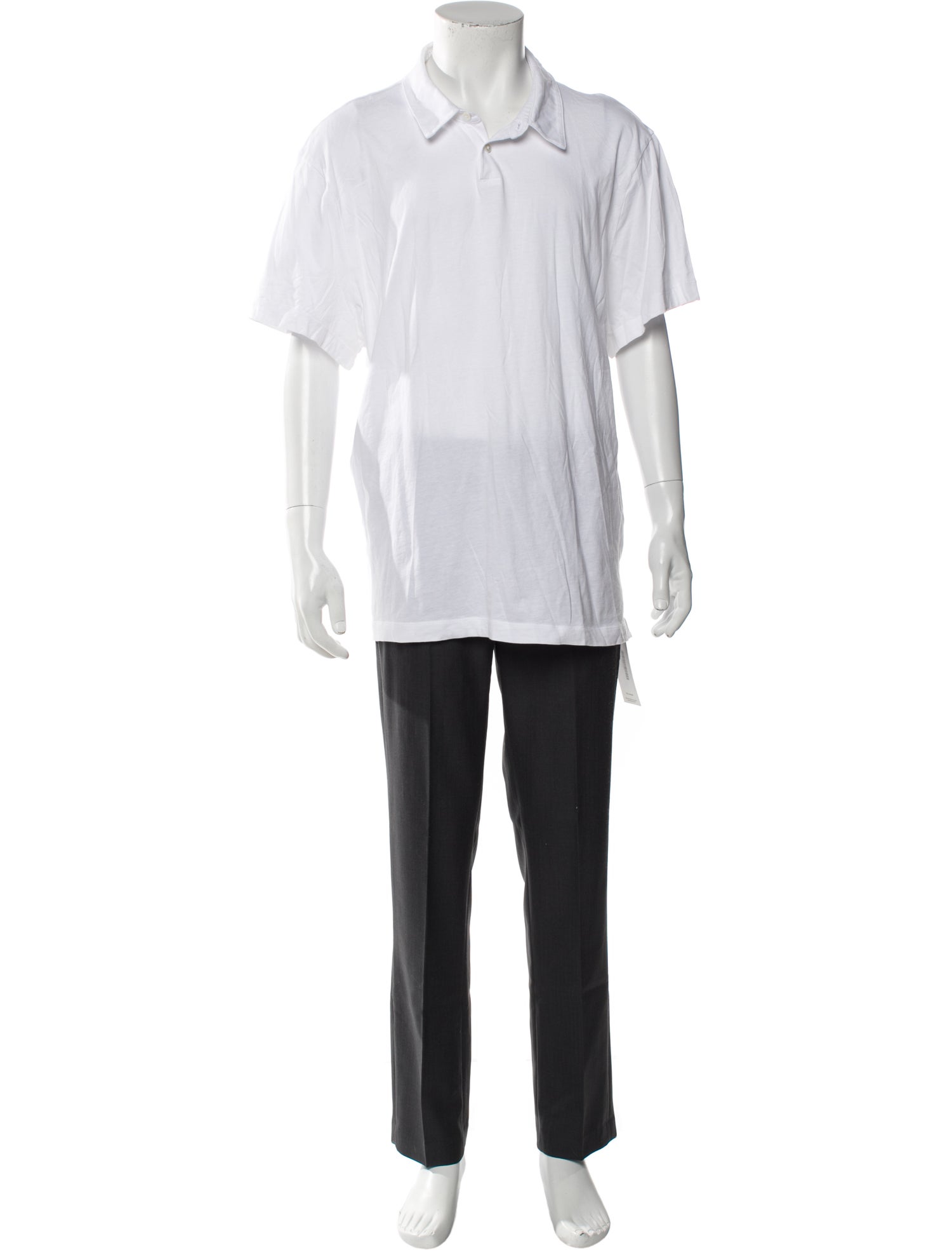 James Perse Collar Short Sleeve Polo Shirt