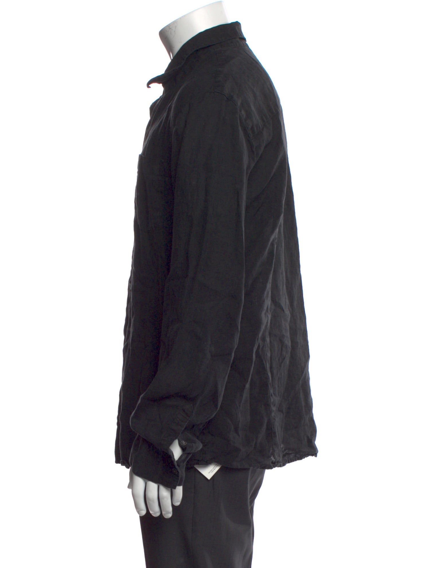 James Perse Linen Long Sleeve Dress Shirt