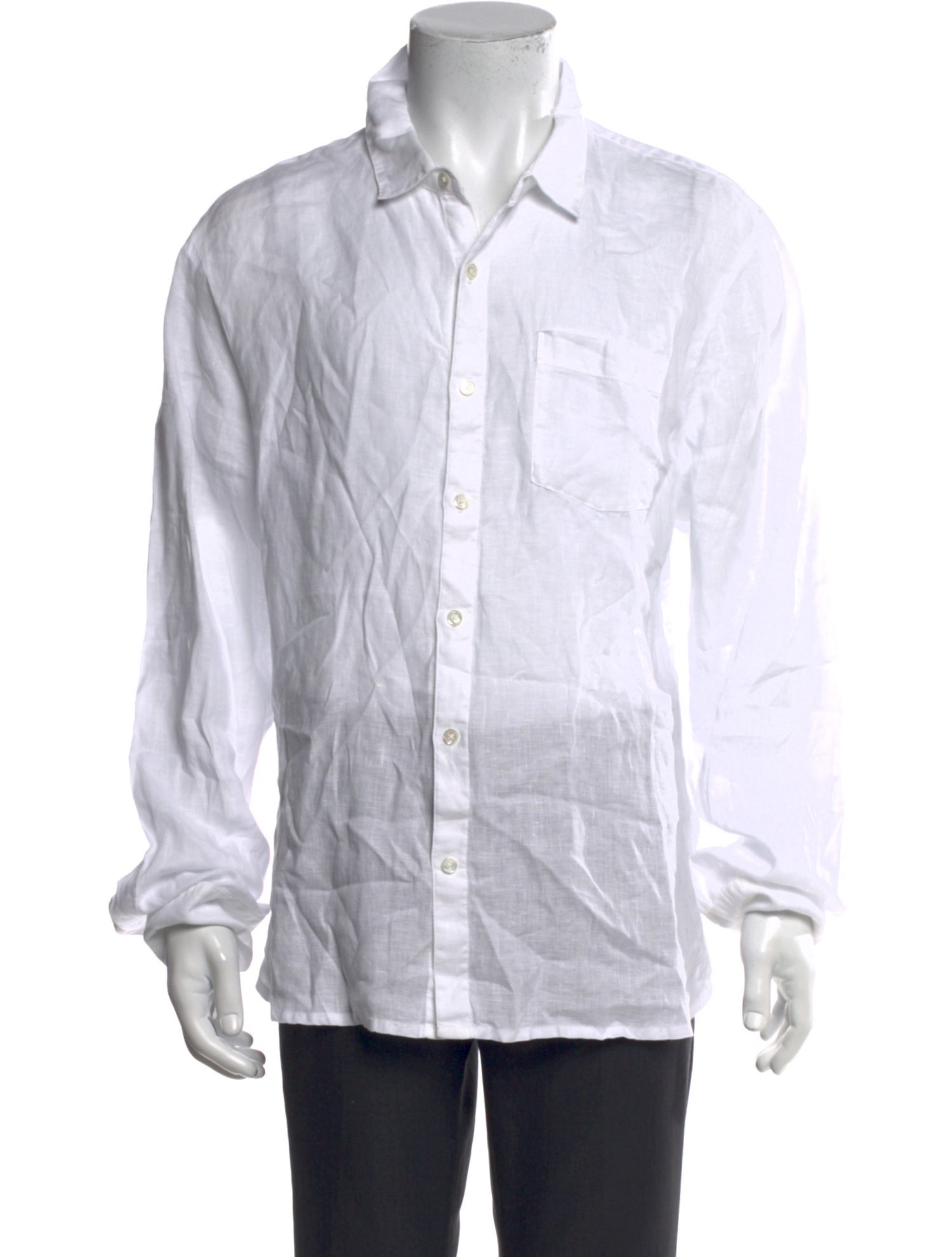 James Perse Linen Long Sleeve Dress Shirt