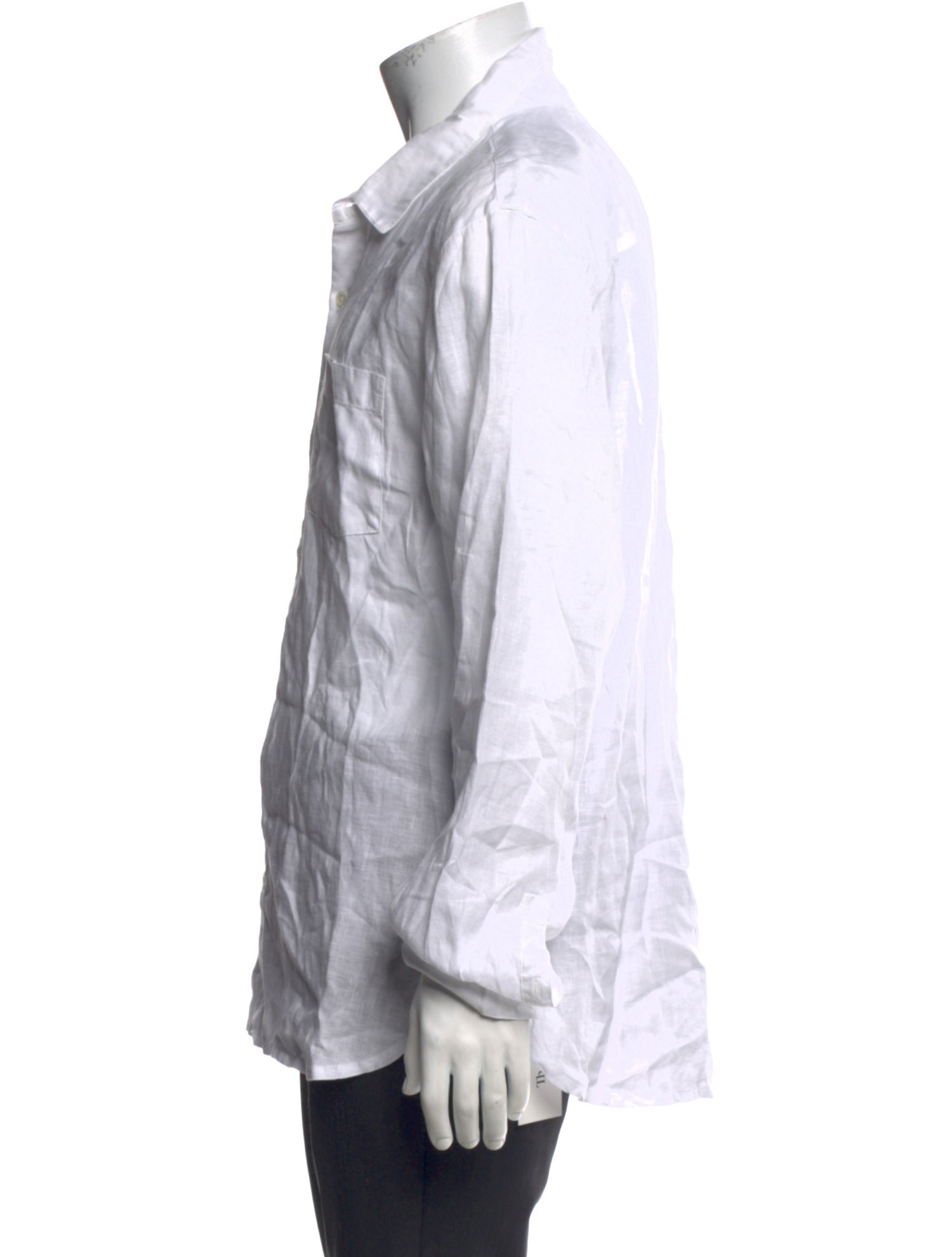 James Perse Linen Long Sleeve Dress Shirt