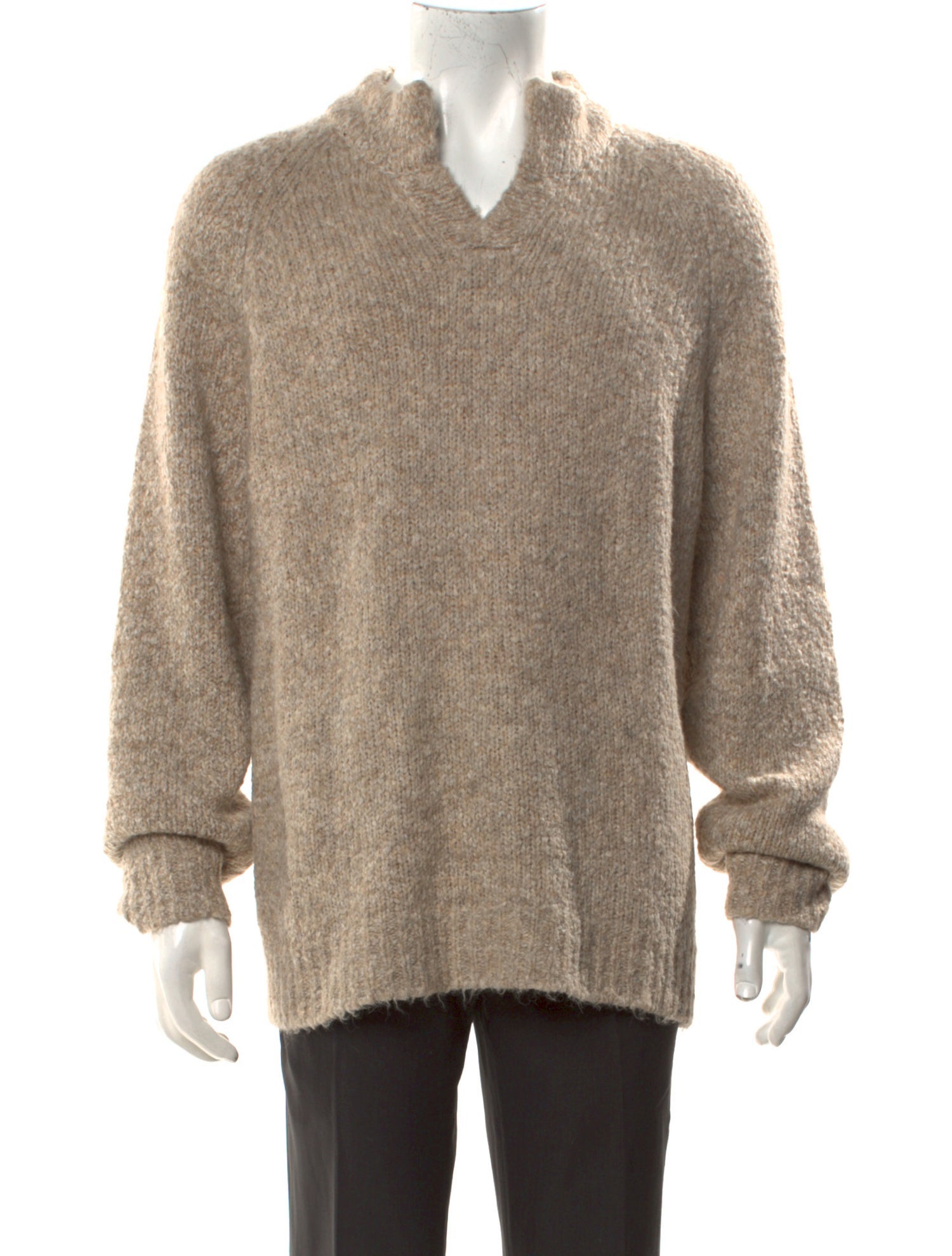 James Perse Mock Neck Long Sleeve Polo Sweater