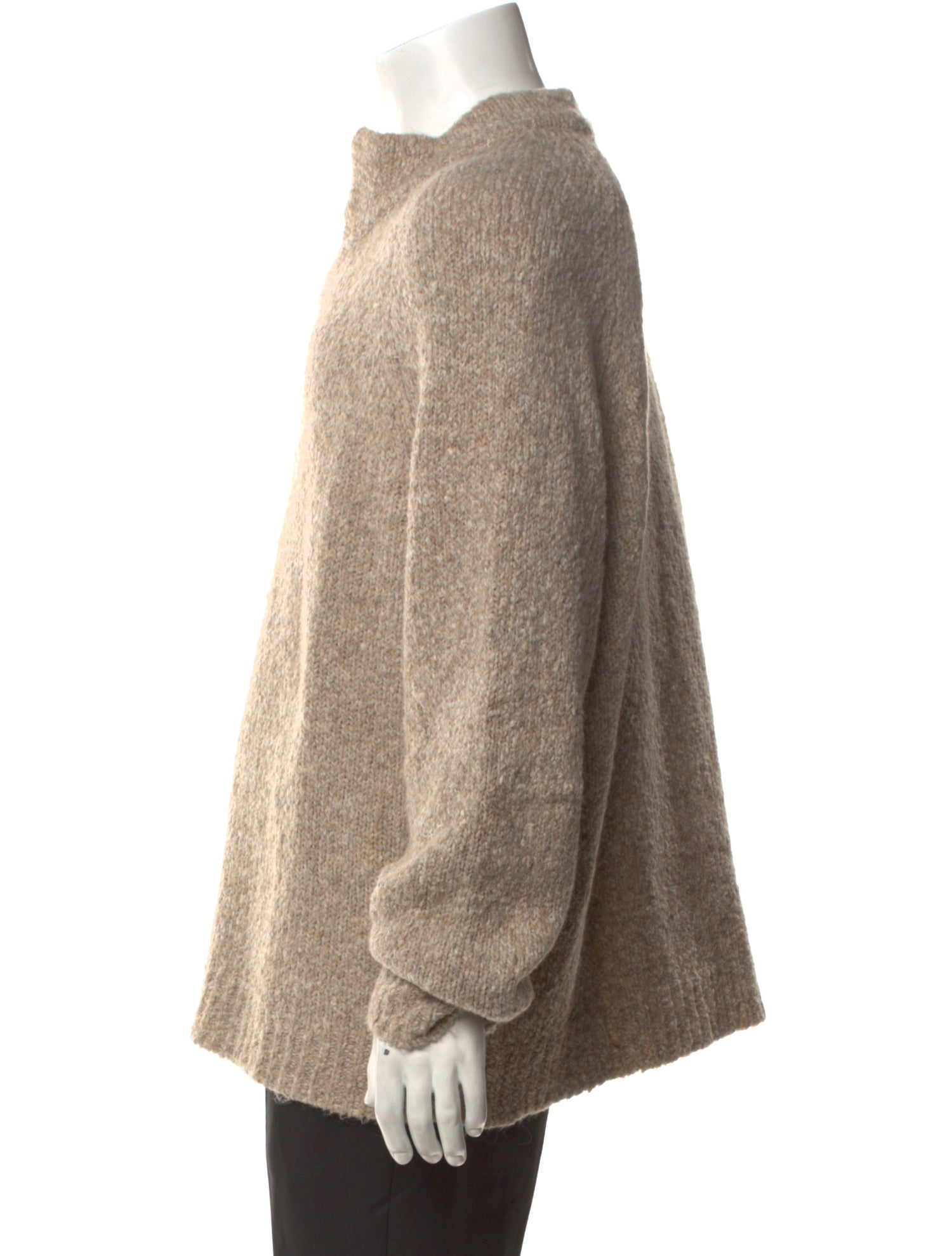 James Perse Mock Neck Long Sleeve Polo Sweater