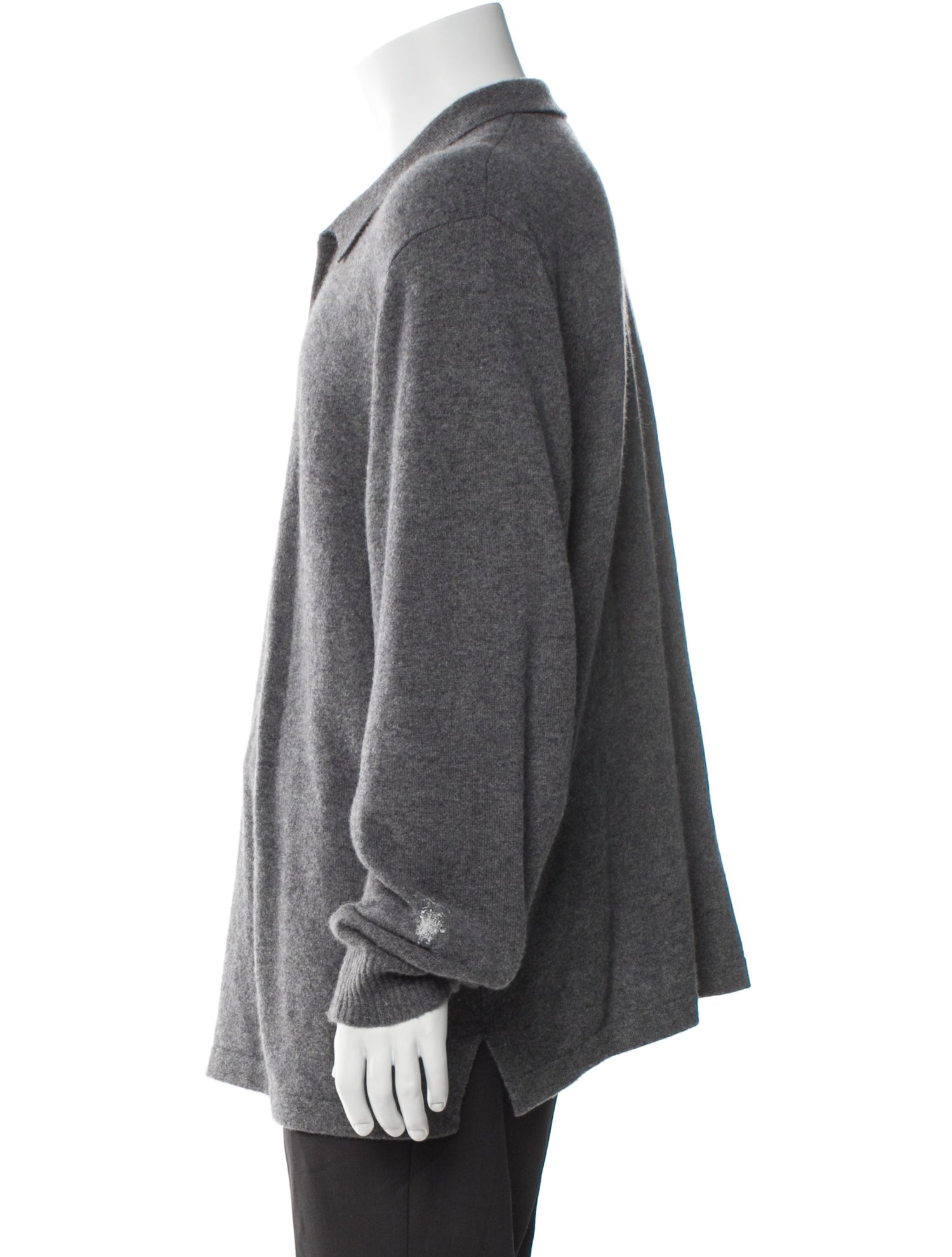 James Perse Cashmere Collar Polo Sweater