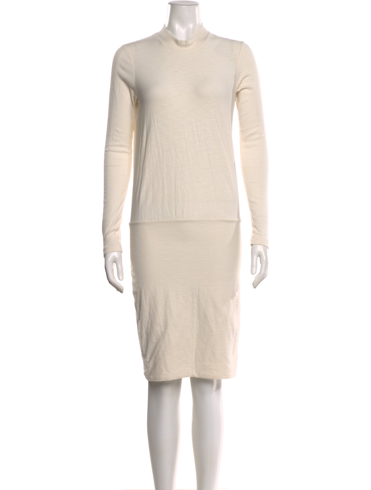 James Perse Mock Neck Knee-Length Dress