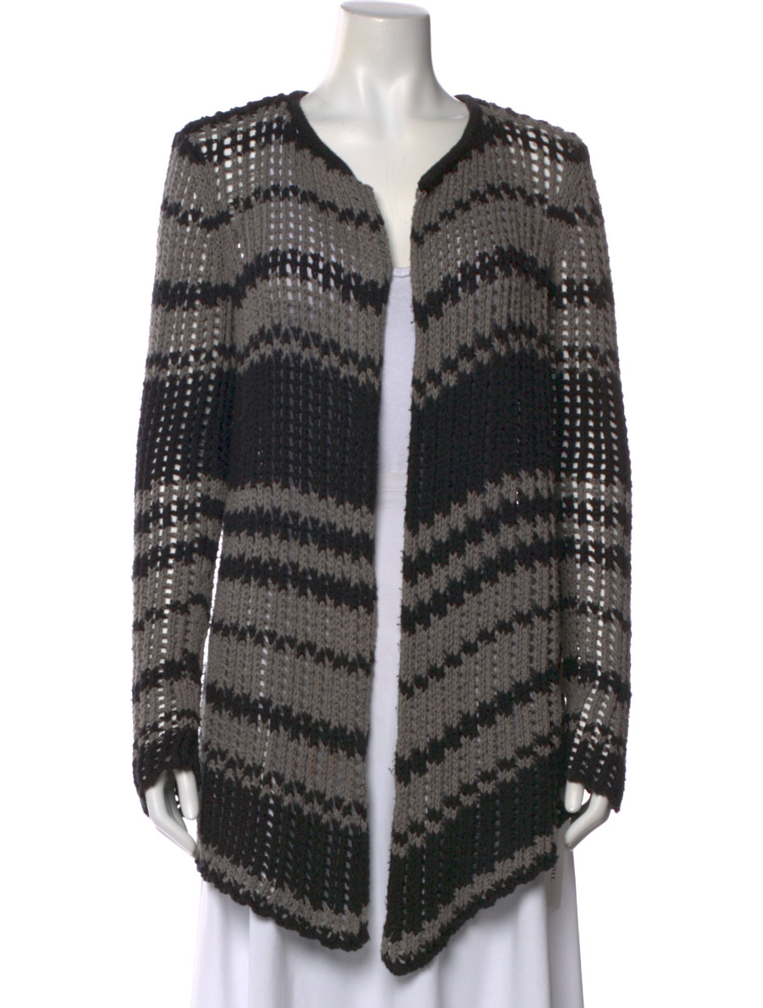 James Perse Striped V-Neck Sweater