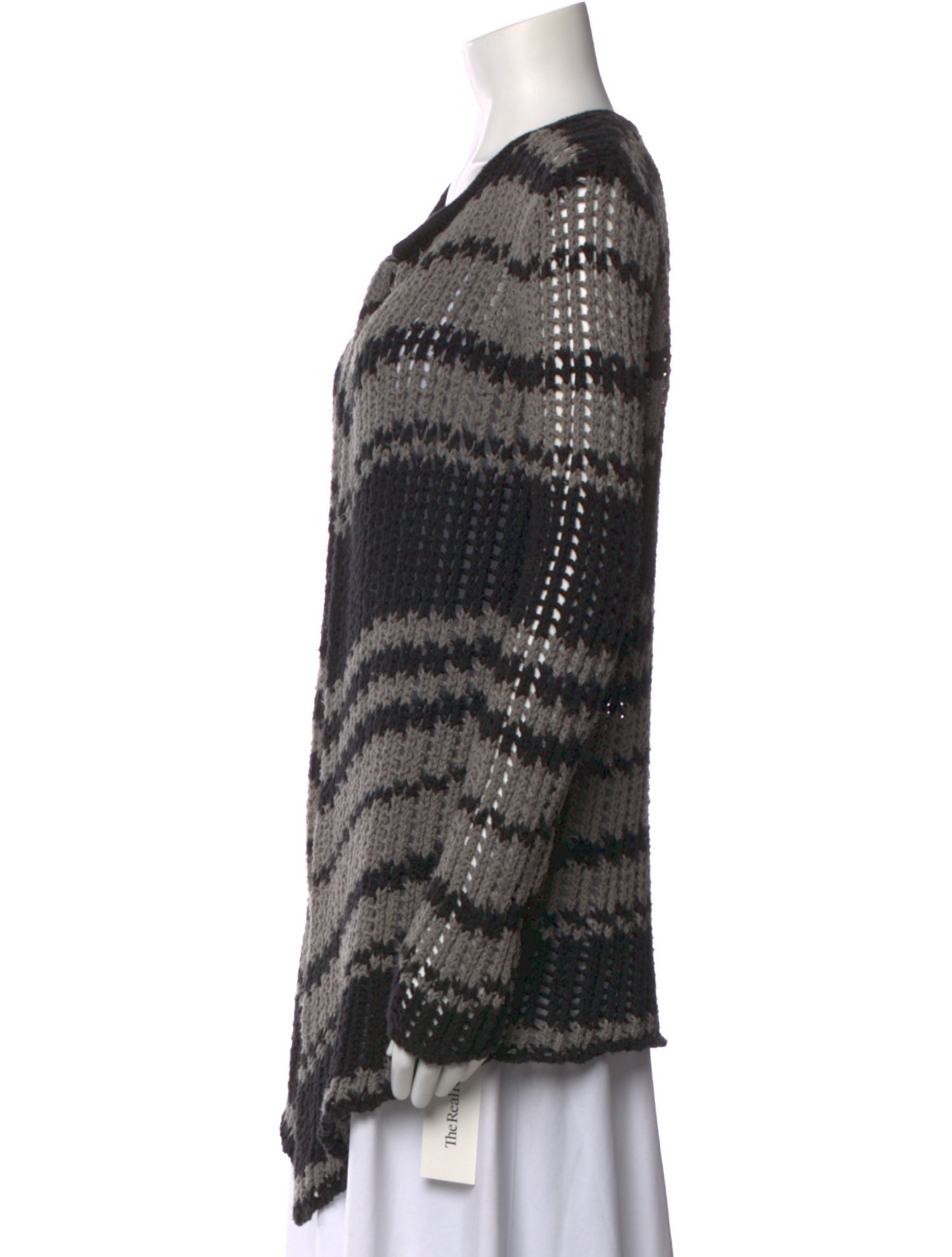 James Perse Striped V-Neck Sweater