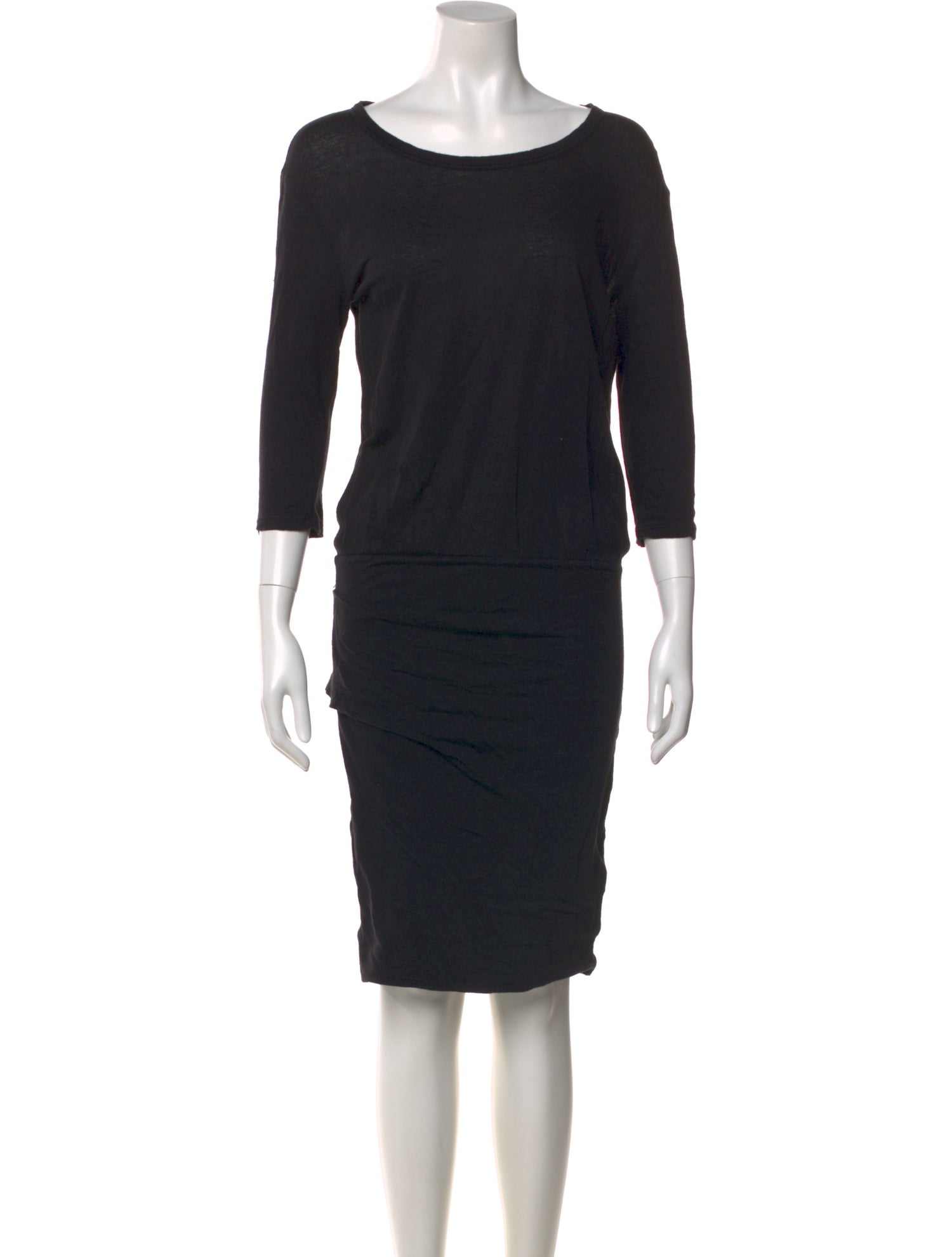 James Perse Bateau Neckline Knee-Length Dress