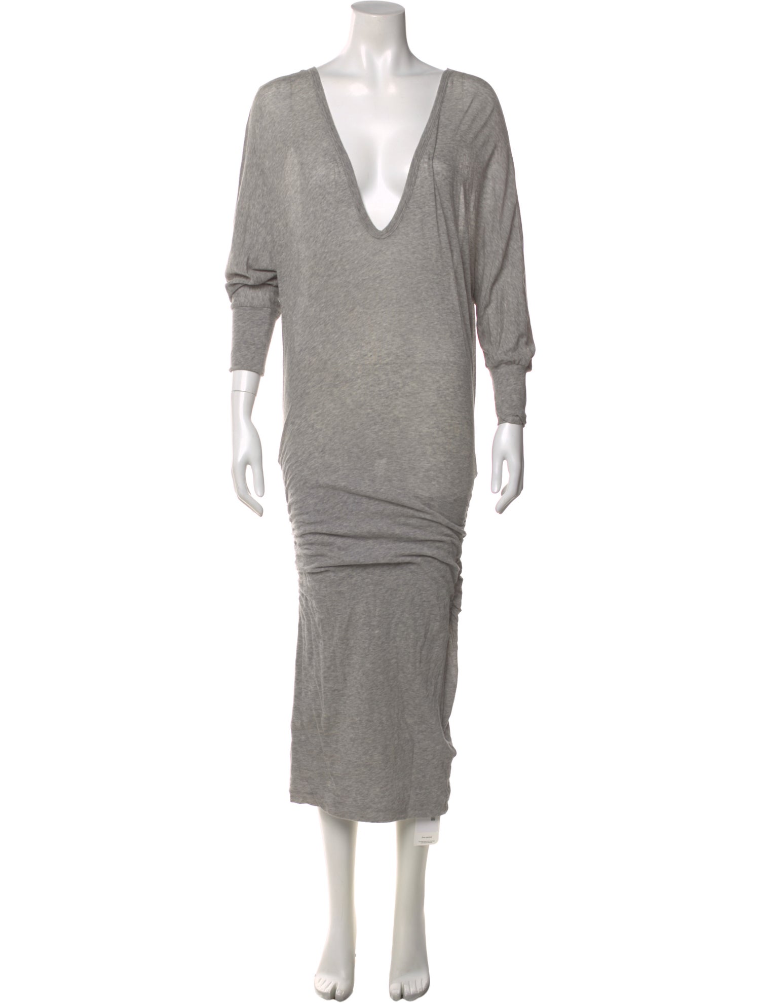 James Perse V-Neck Midi Length Dress