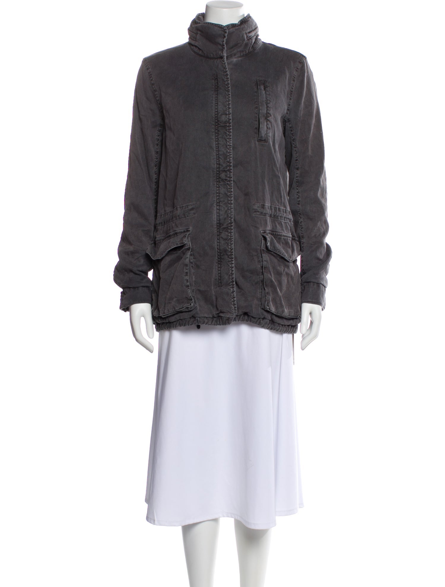 James Perse Linen Utility Jacket