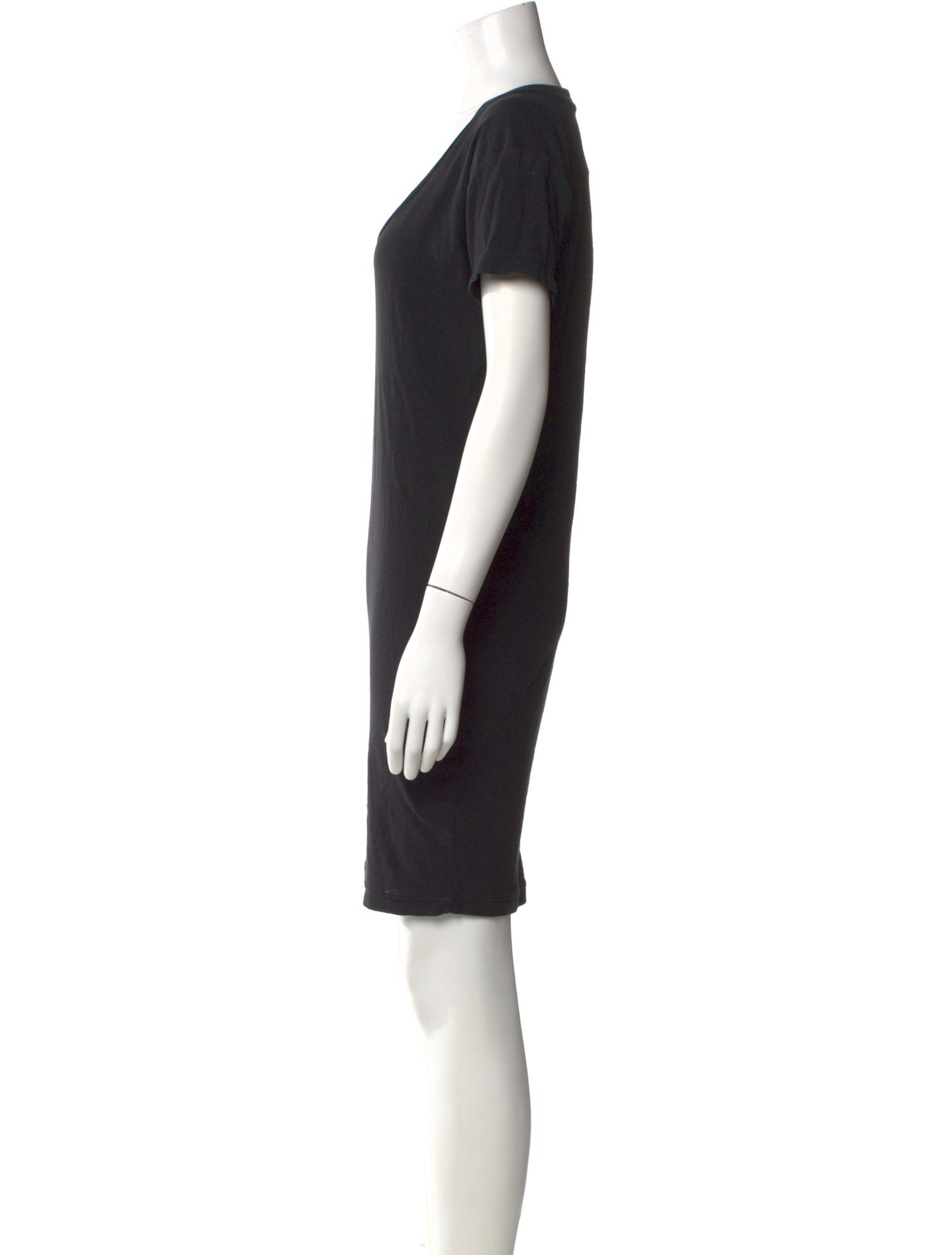 James Perse Scoop Neck Knee-Length Dress