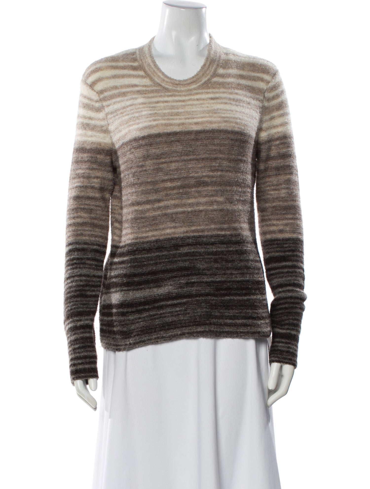 James Perse Striped Crew Neck Sweater