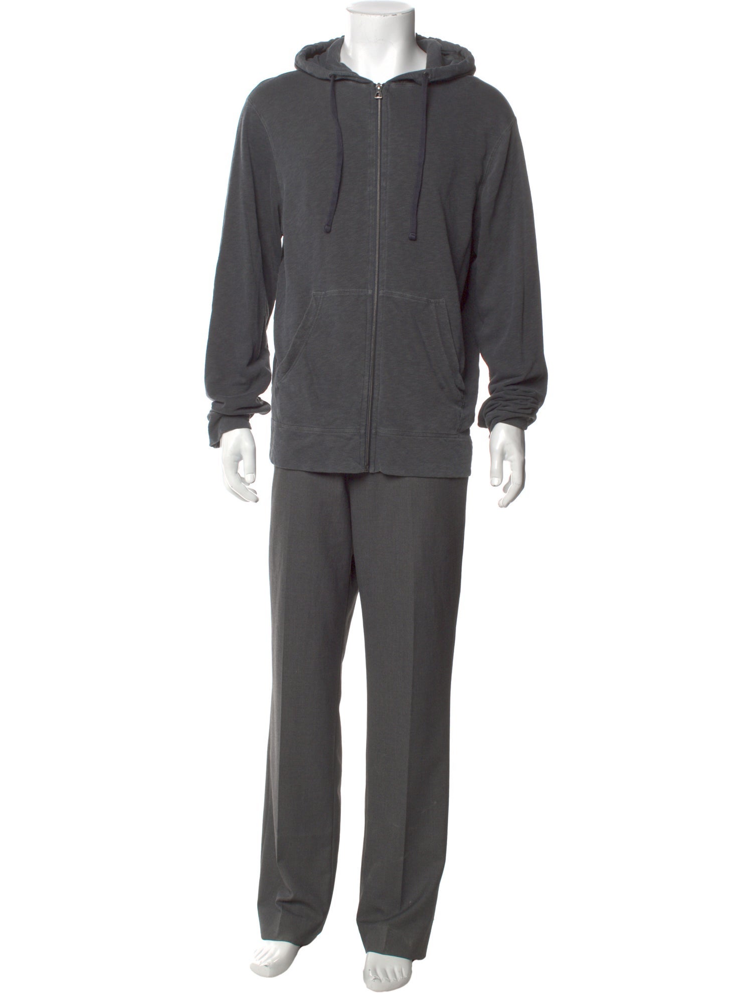 James Perse Crew Neck Long Sleeve Hoodie