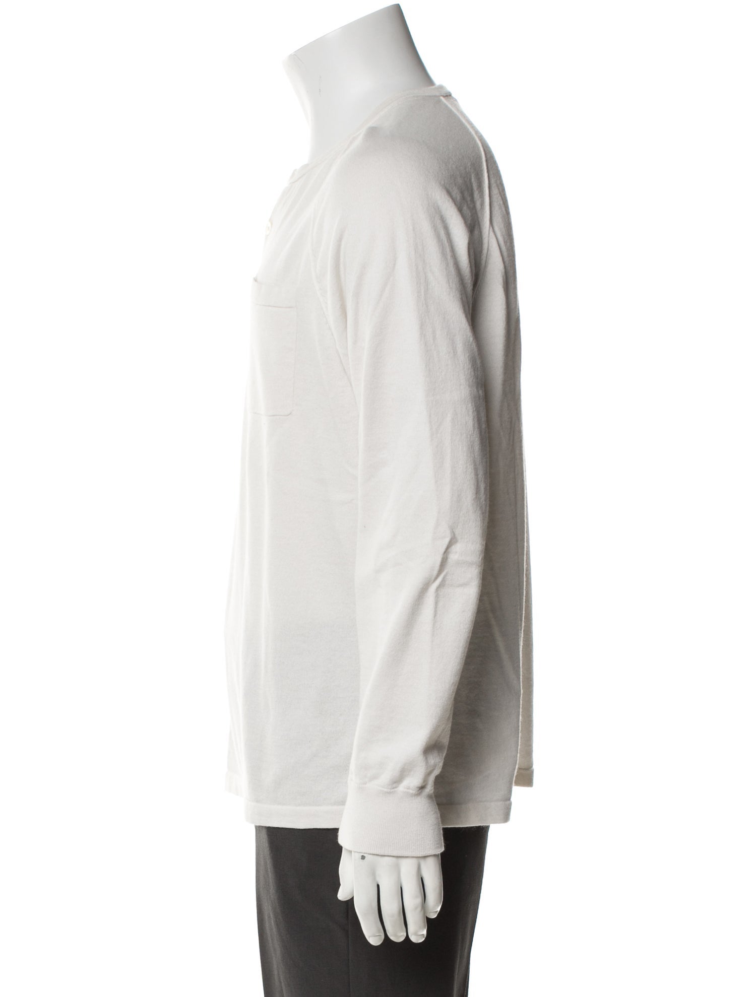 James Perse Crew Neck Long Sleeve Polo Sweater