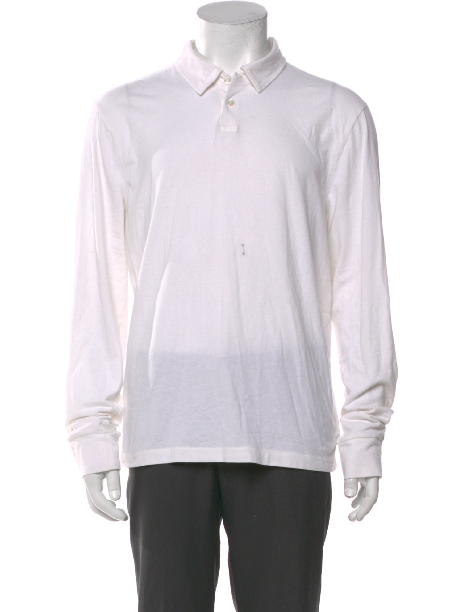 James Perse Collar Long Sleeve Polo Sweater