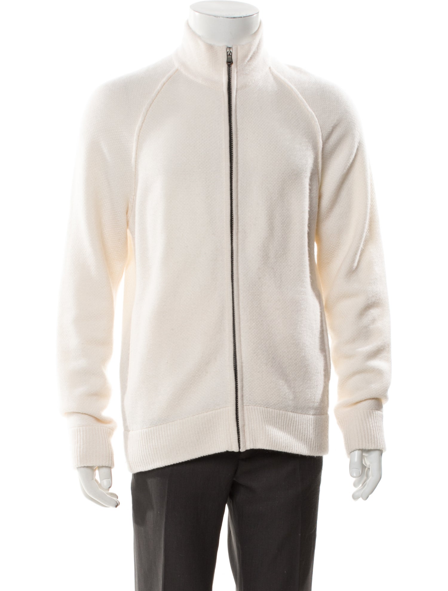 James Perse Cashmere Mock Neck Cardigan