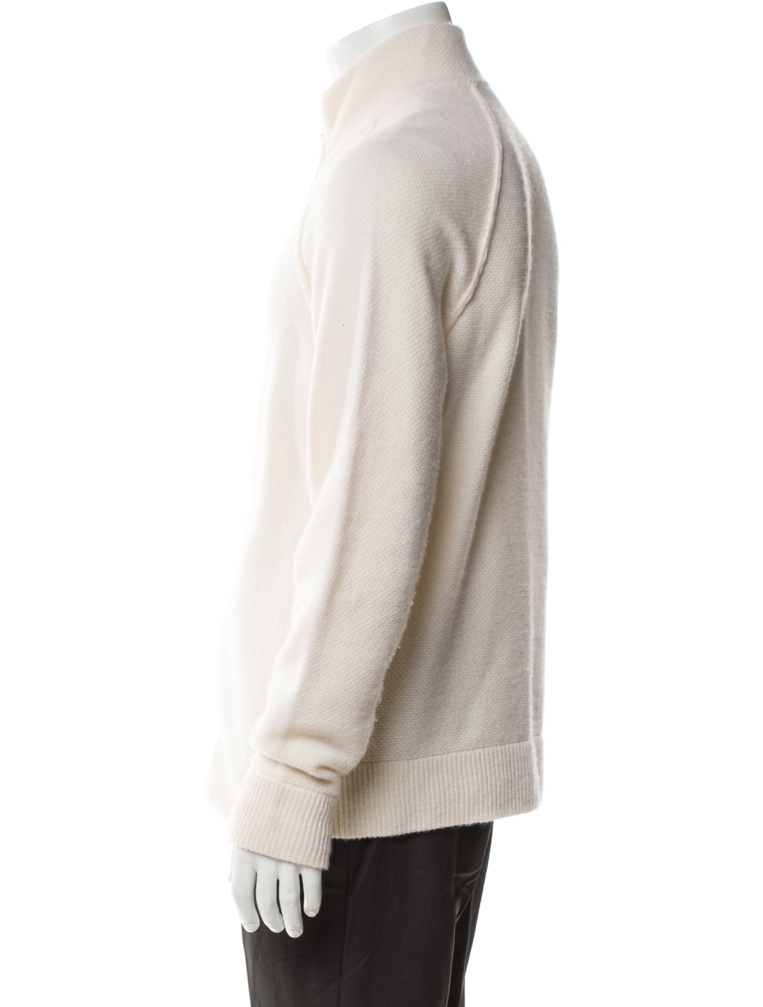James Perse Cashmere Mock Neck Cardigan