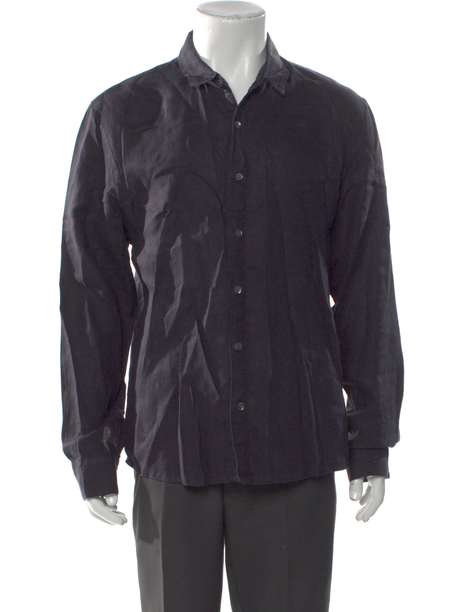 James Perse Linen Long Sleeve Dress Shirt