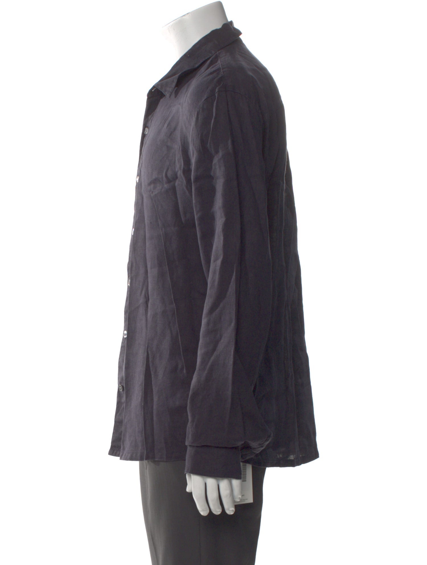 James Perse Linen Long Sleeve Dress Shirt