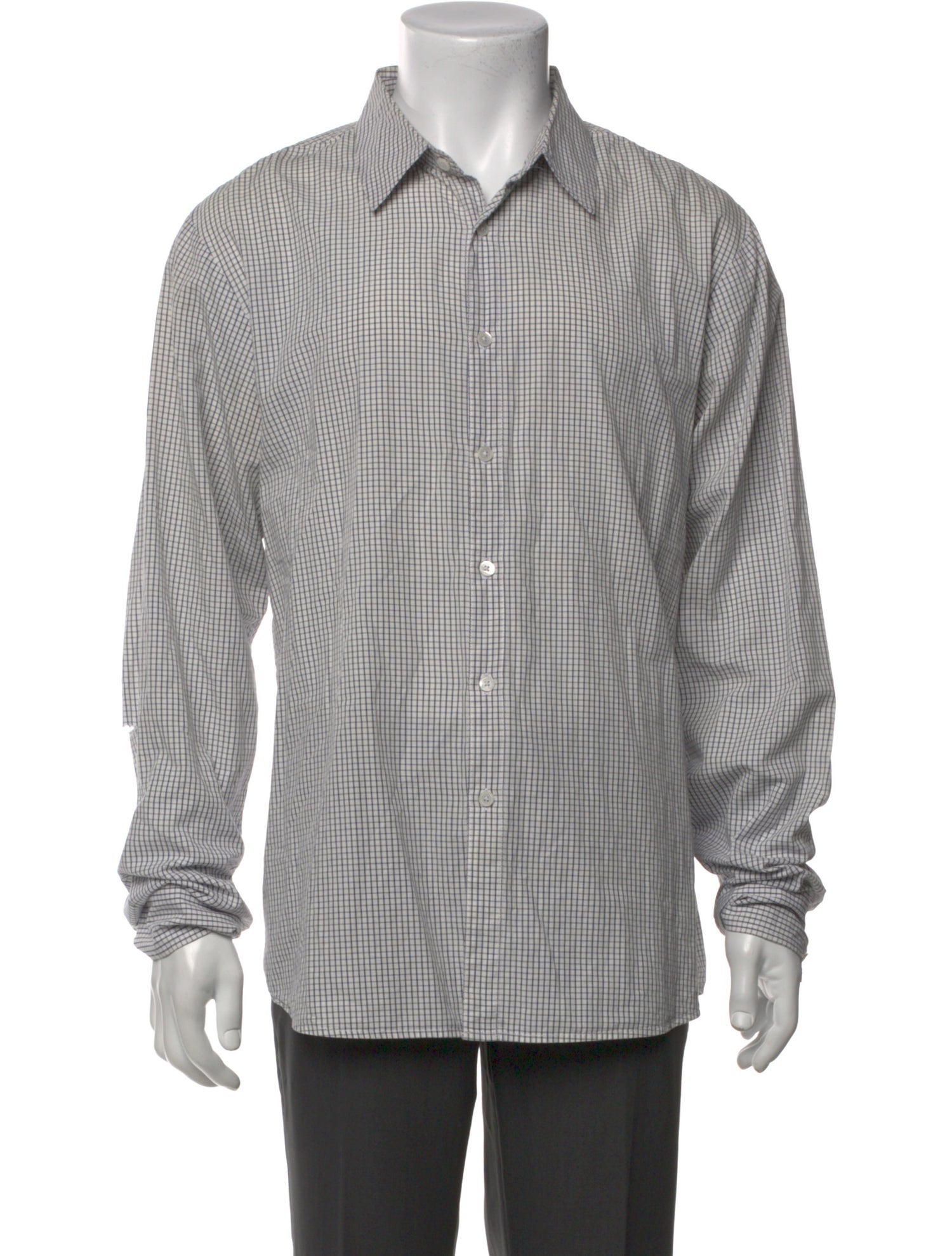James Perse Plaid Print Long Sleeve Shirt
