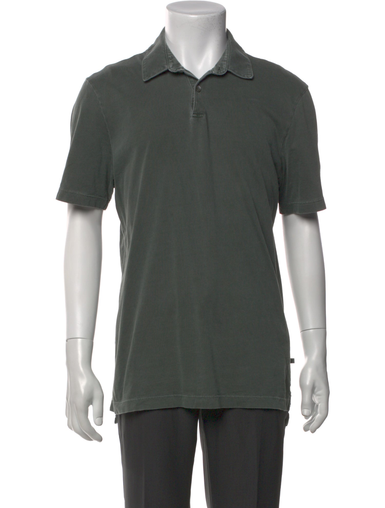 James Perse V-Neck Short Sleeve Polo Shirt