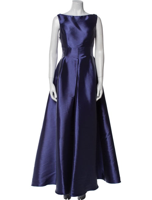 John Paul Ataker Bateau Neckline Long Dress