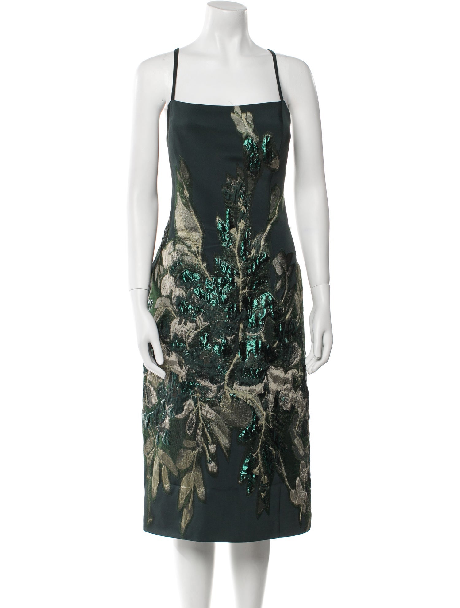 John Paul Ataker Floral Print Midi Length Dress