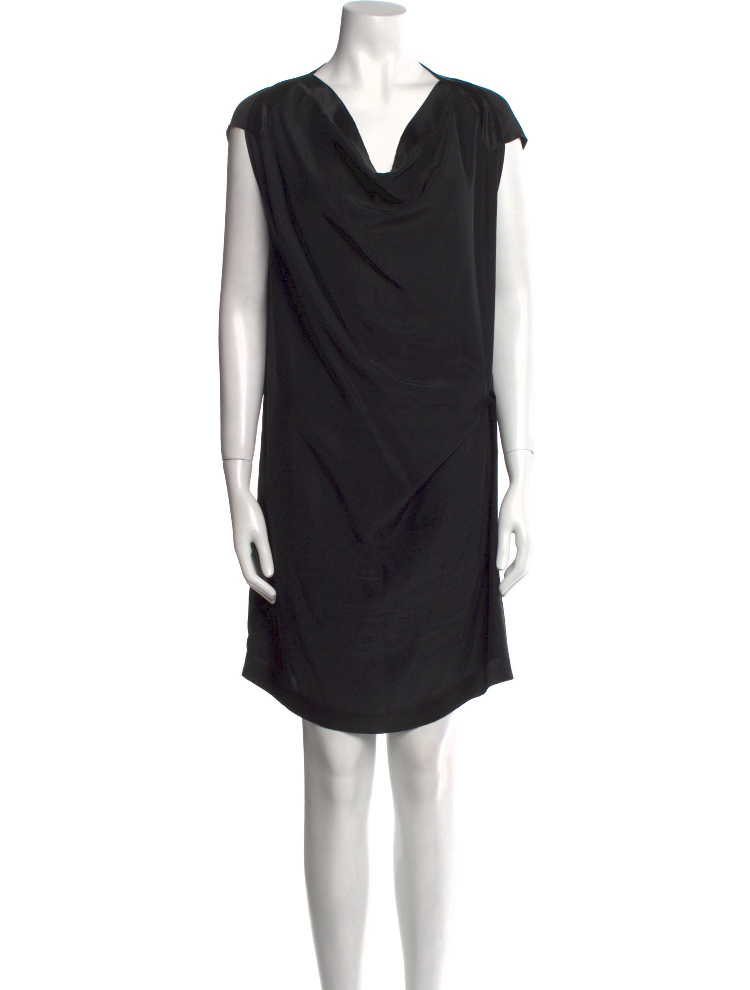 Jean Paul Knott Silk Mini Dress