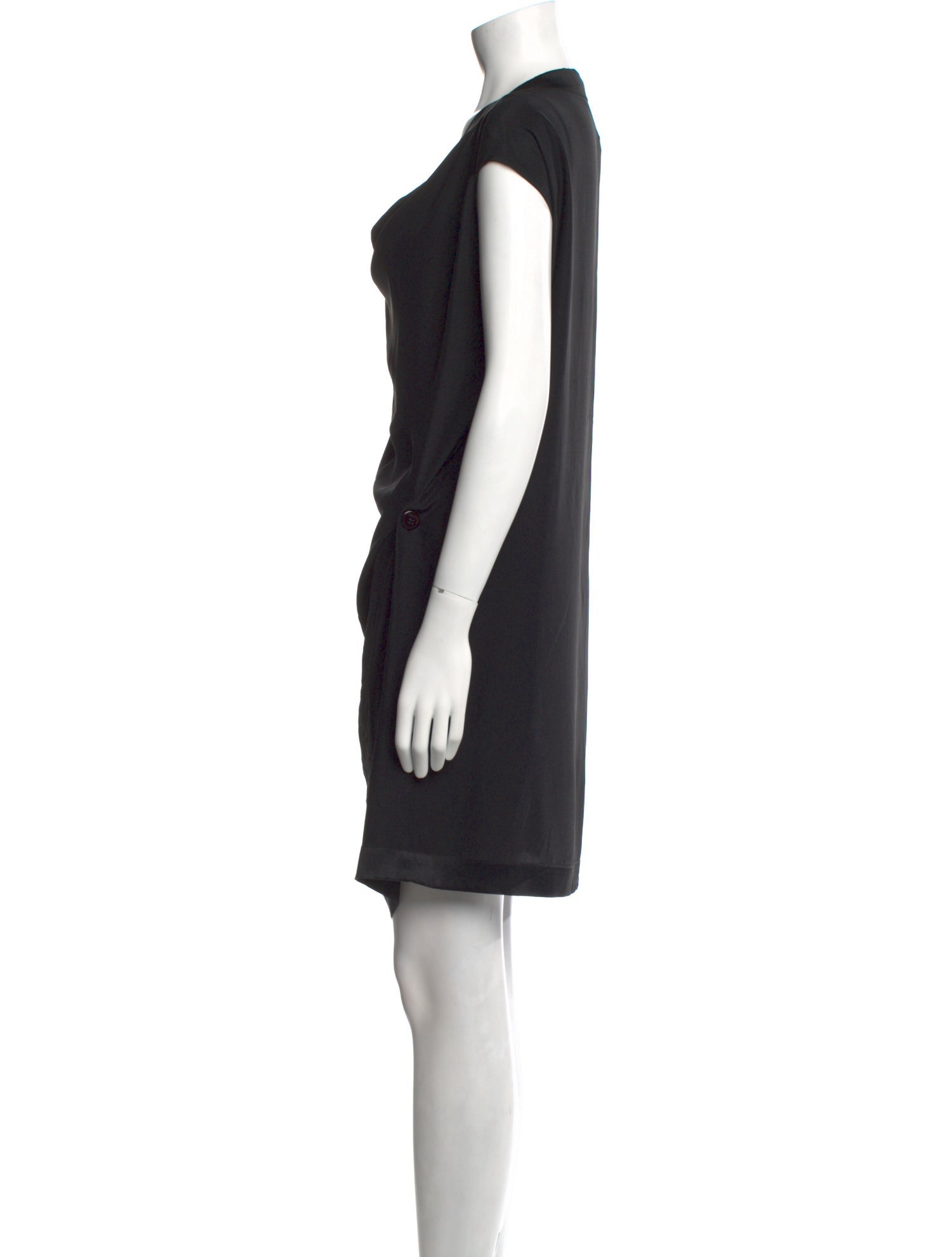 Jean Paul Knott Silk Mini Dress