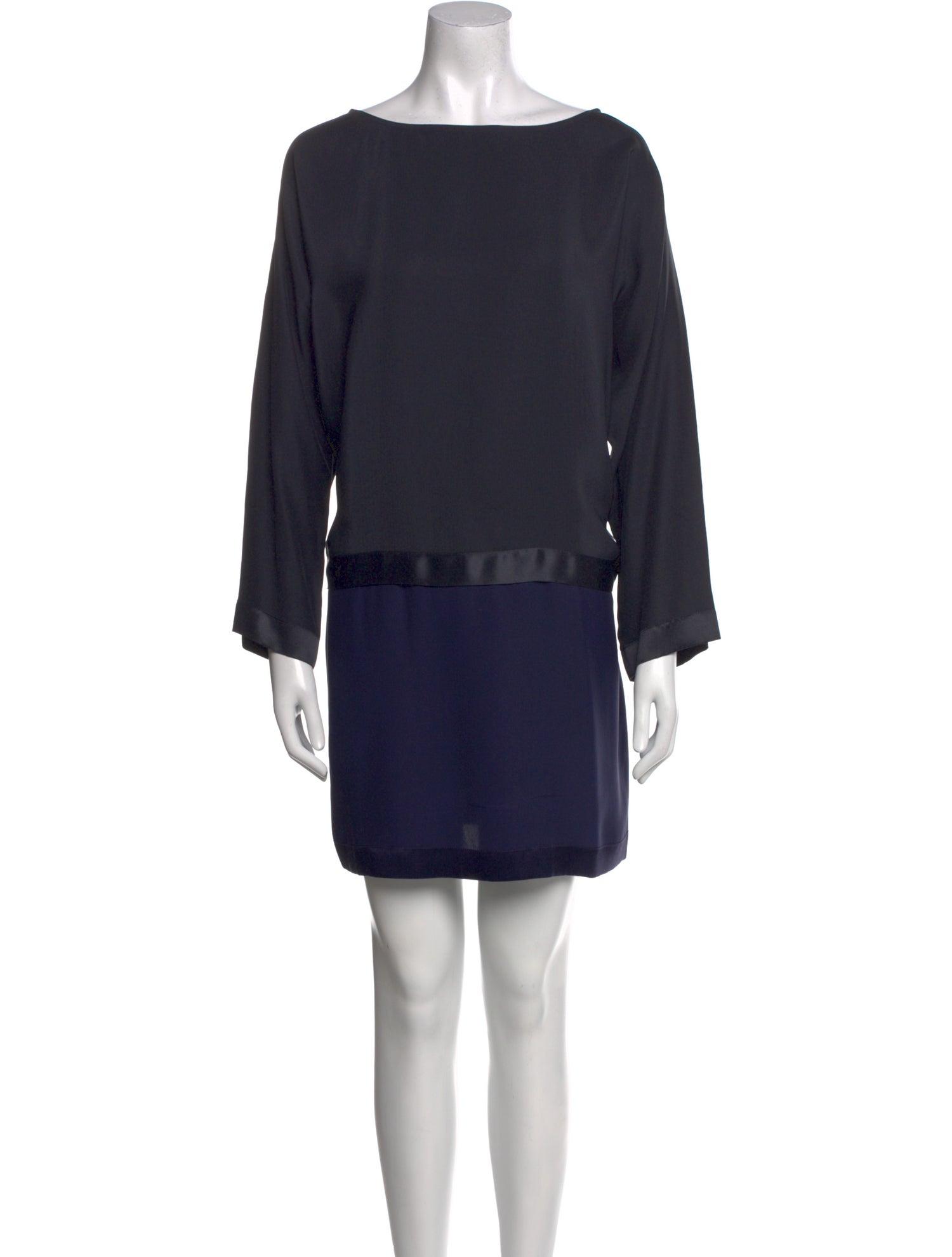 Jean Paul Knott Silk Mini Dress