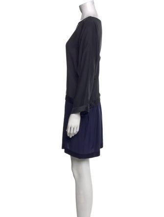 Jean Paul Knott Silk Mini Dress
