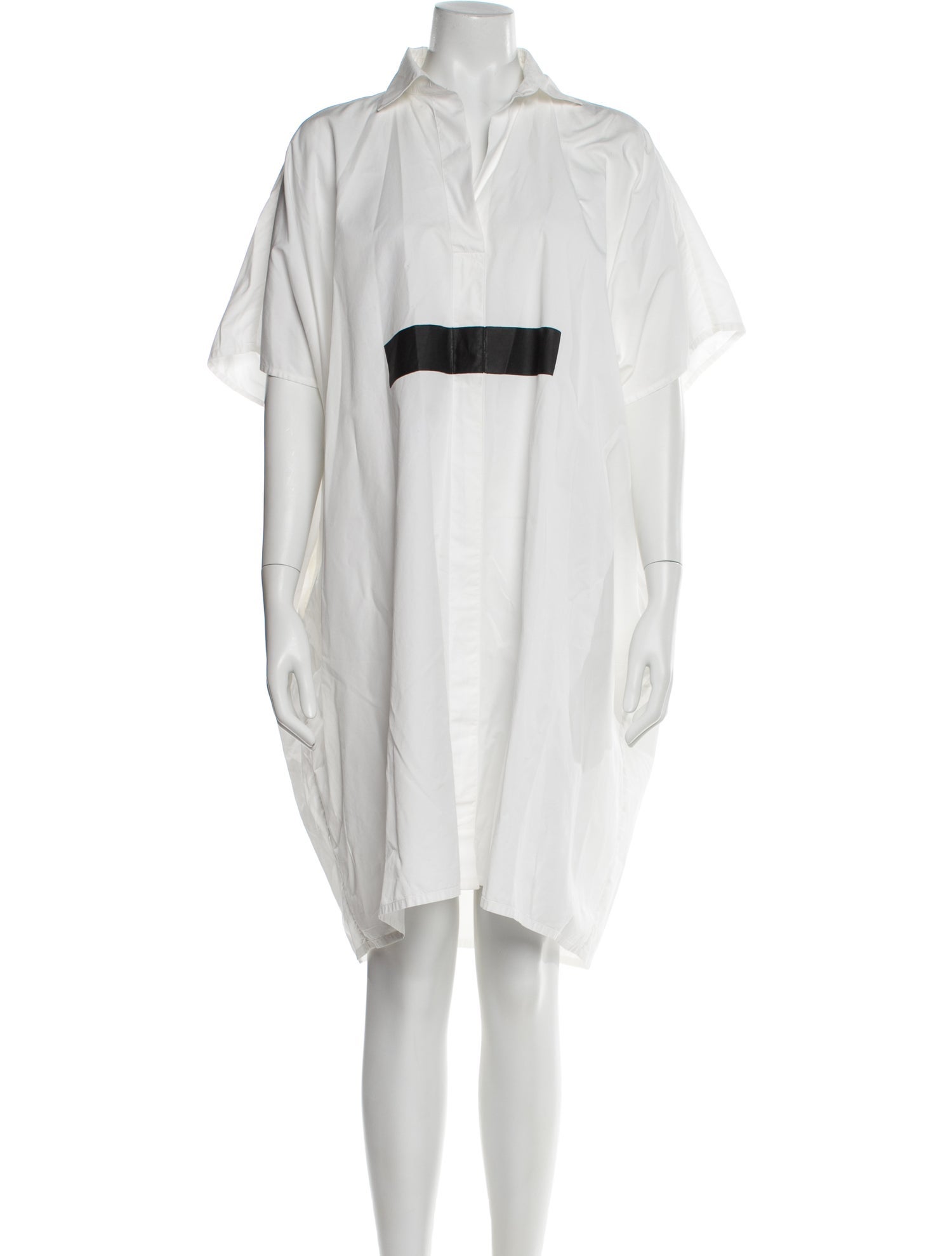 Jean Paul Knott Mock Neck Knee-Length Dress