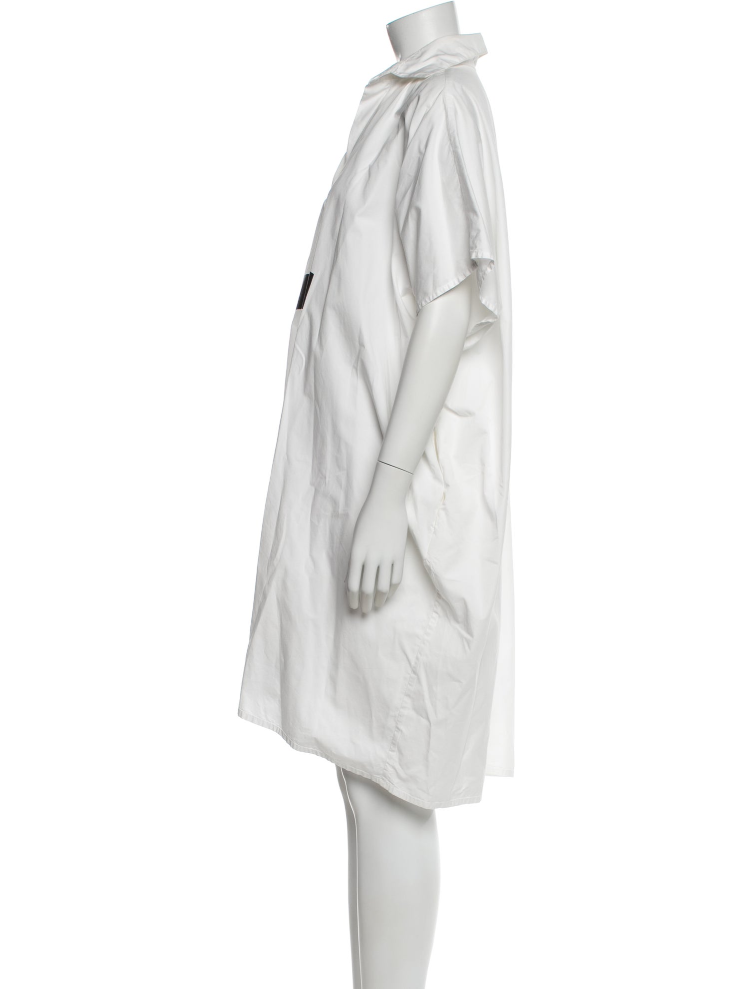 Jean Paul Knott Mock Neck Knee-Length Dress