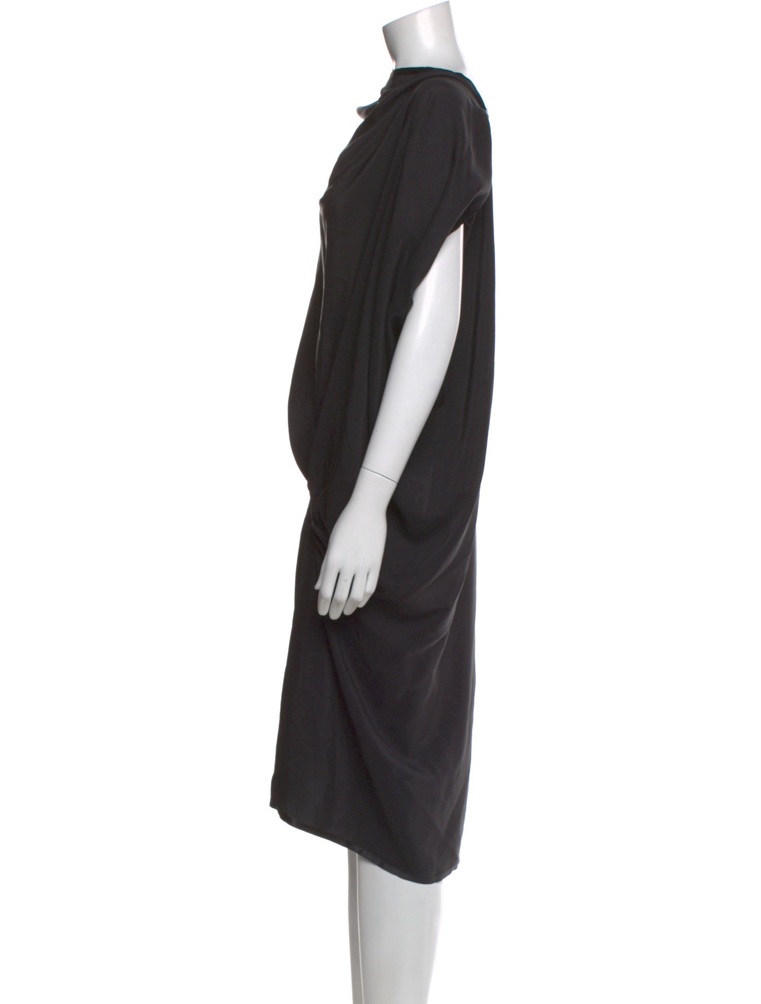 Jean Paul Knott Silk Mini Dress