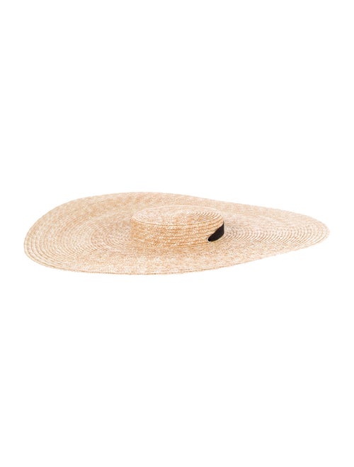 Jacquemus Straw Wide-Brim Hat w/ Tags Beige