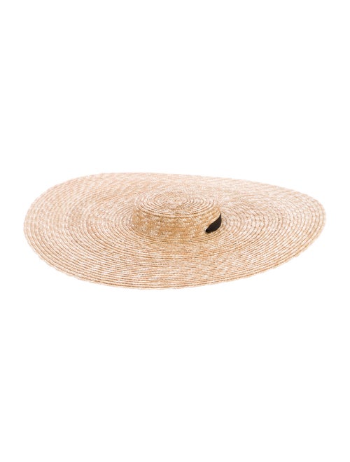 Jacquemus Straw Wide Brim Hat Tan