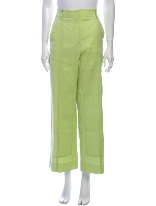 Jacquemus Wide Leg Pants Green