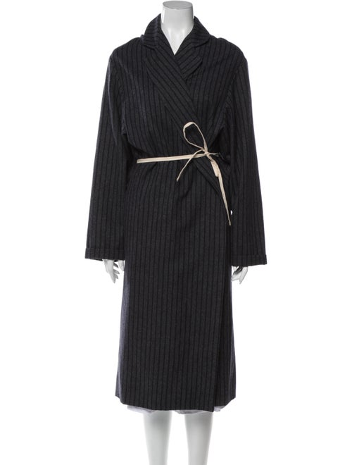 Jacquemus Wool Striped Coat Wool