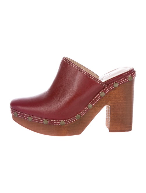 Jacquemus Leather Mules Red