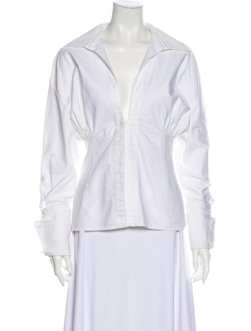 Jacquemus Long Sleeve Blouse White